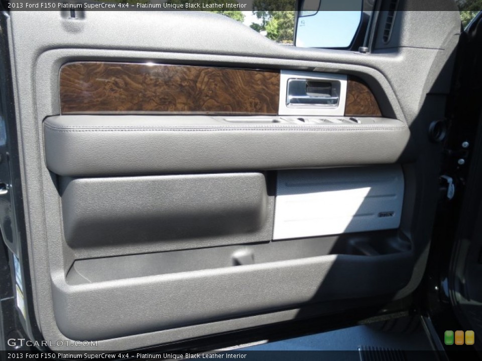 Platinum Unique Black Leather Interior Door Panel for the 2013 Ford F150 Platinum SuperCrew 4x4 #72068266