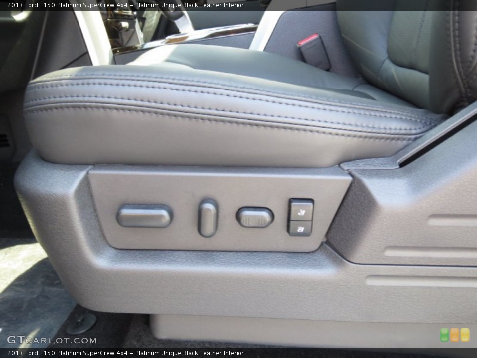 Platinum Unique Black Leather Interior Controls for the 2013 Ford F150 Platinum SuperCrew 4x4 #72068314