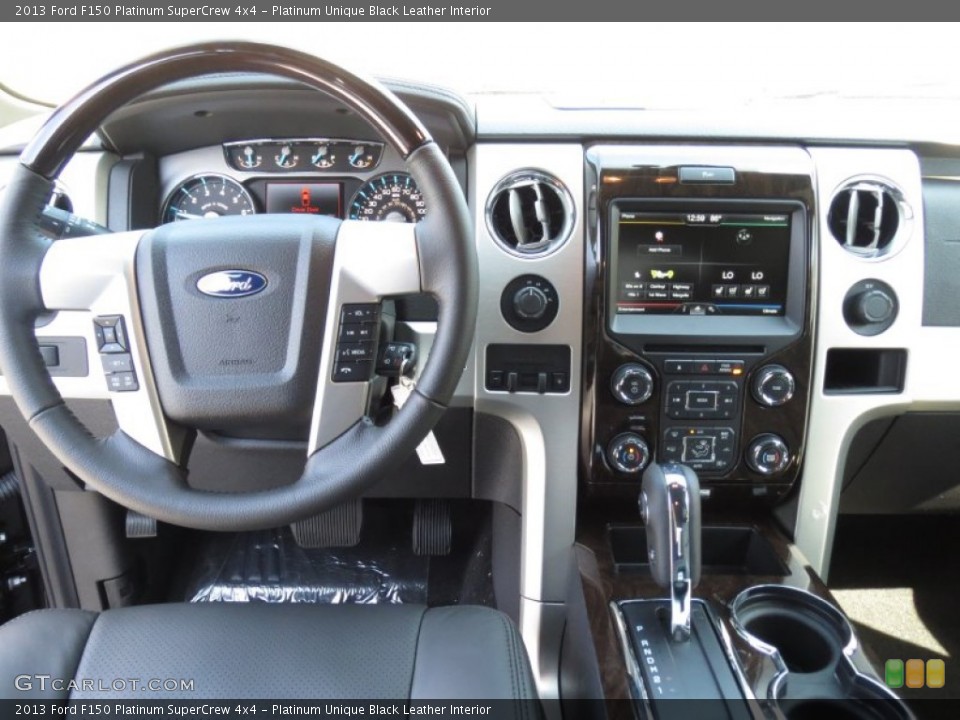 Platinum Unique Black Leather Interior Dashboard for the 2013 Ford F150 Platinum SuperCrew 4x4 #72068364