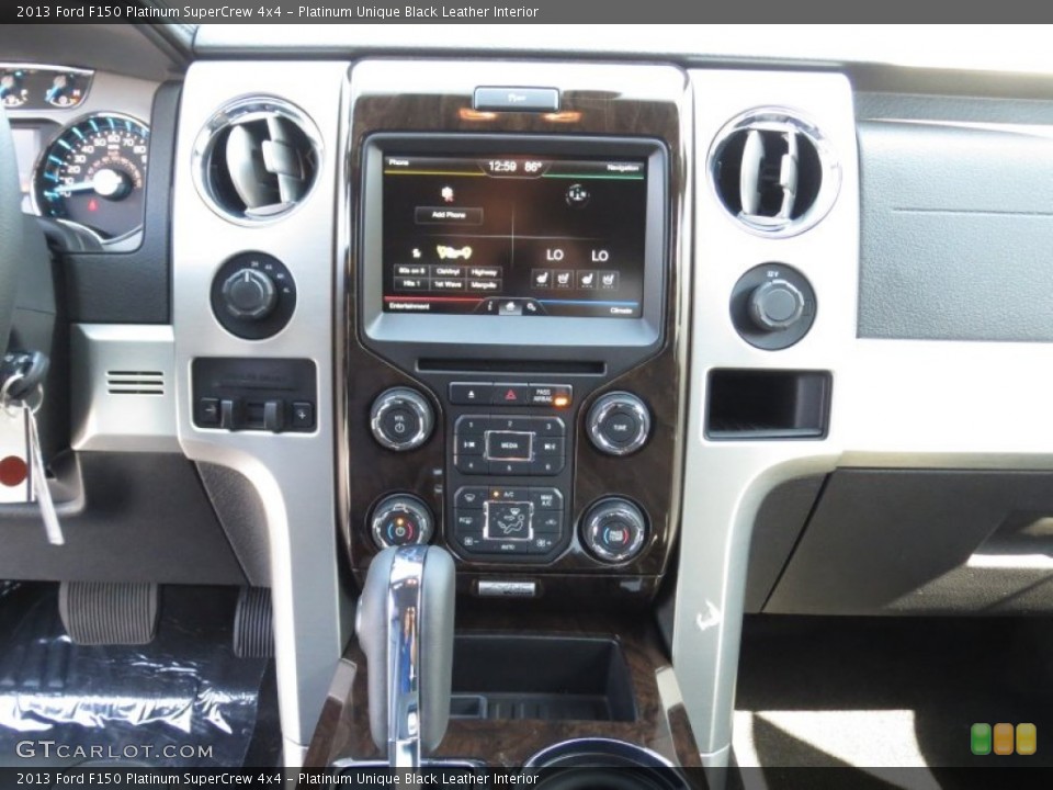 Platinum Unique Black Leather Interior Controls for the 2013 Ford F150 Platinum SuperCrew 4x4 #72068383