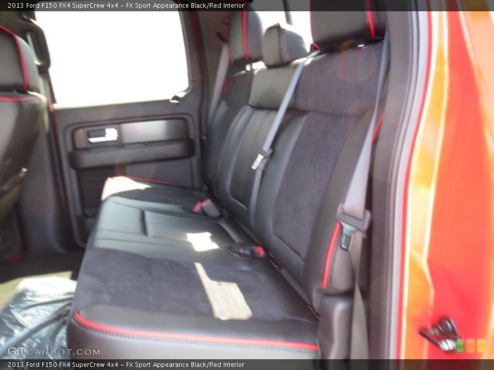 FX Sport Appearance Black/Red Interior Rear Seat for the 2013 Ford F150 FX4 SuperCrew 4x4 #72069121