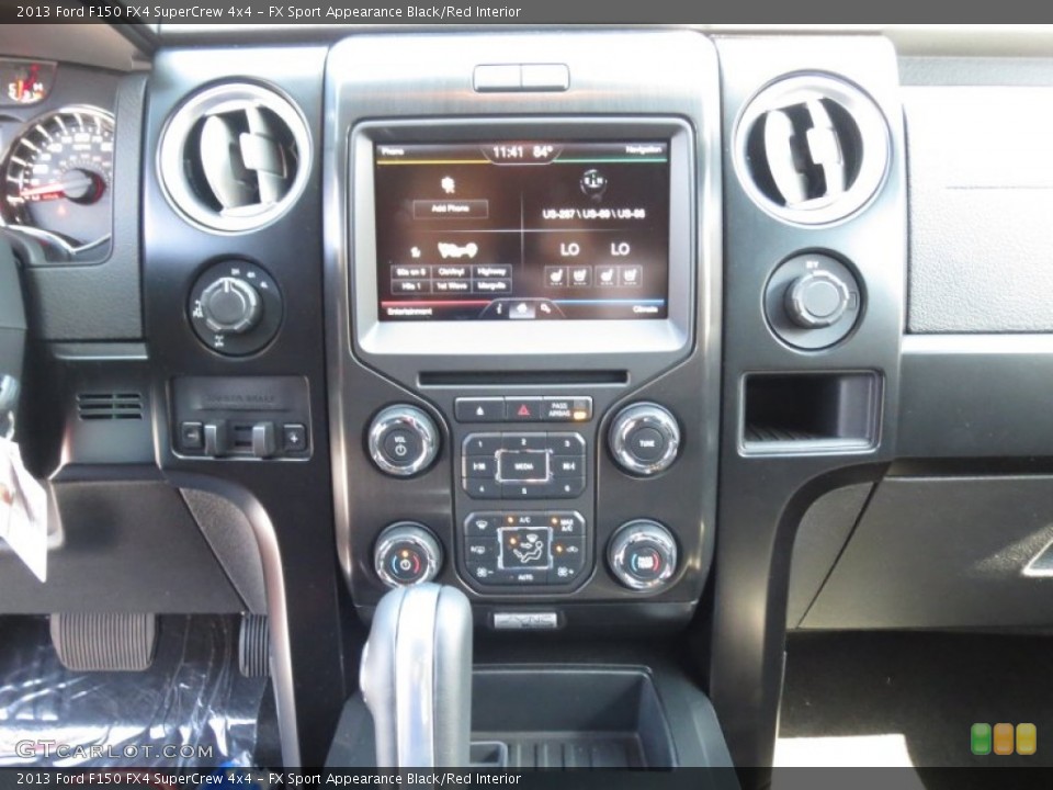 FX Sport Appearance Black/Red Interior Controls for the 2013 Ford F150 FX4 SuperCrew 4x4 #72069274