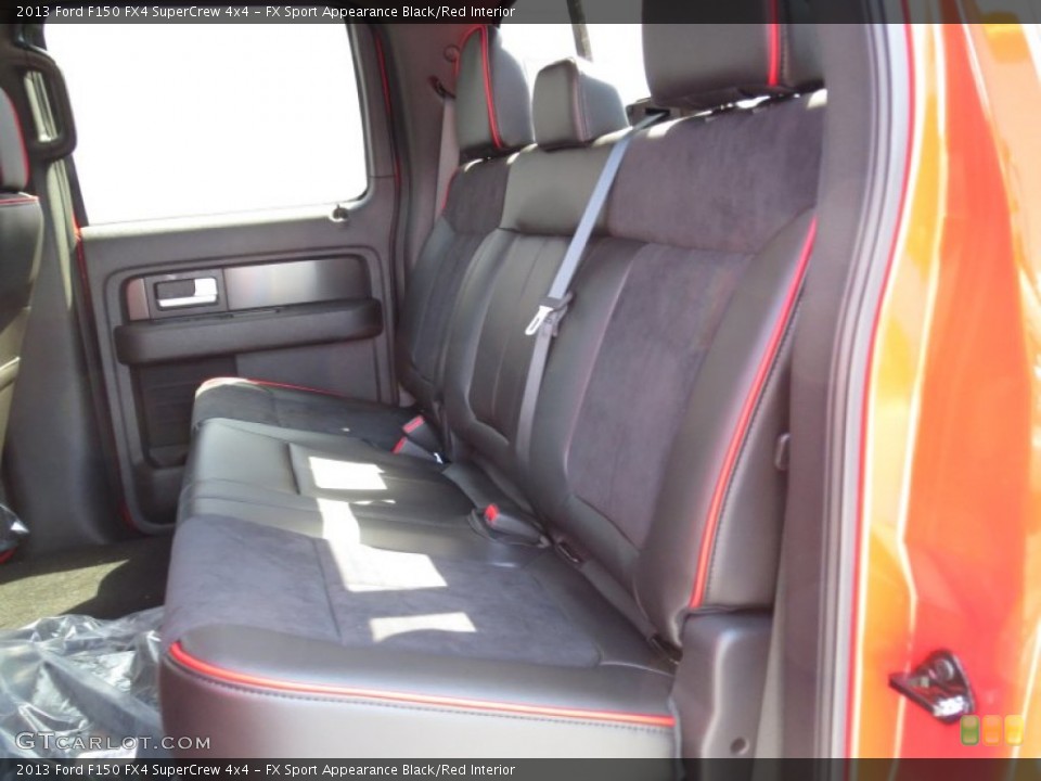 FX Sport Appearance Black/Red Interior Rear Seat for the 2013 Ford F150 FX4 SuperCrew 4x4 #72070873