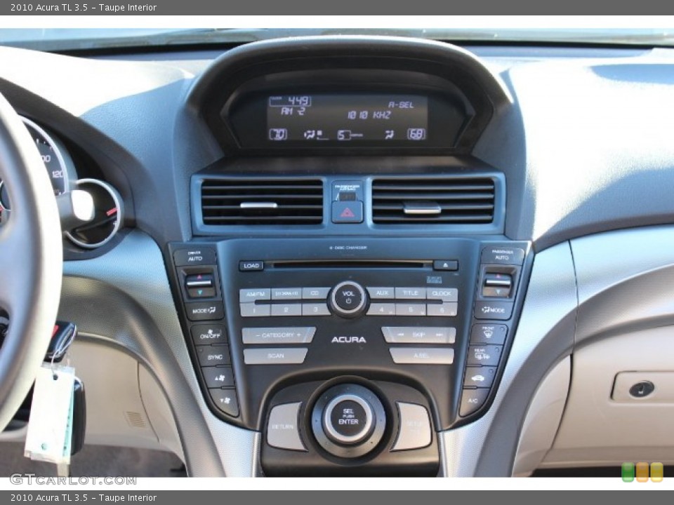 Taupe Interior Controls for the 2010 Acura TL 3.5 #72071558