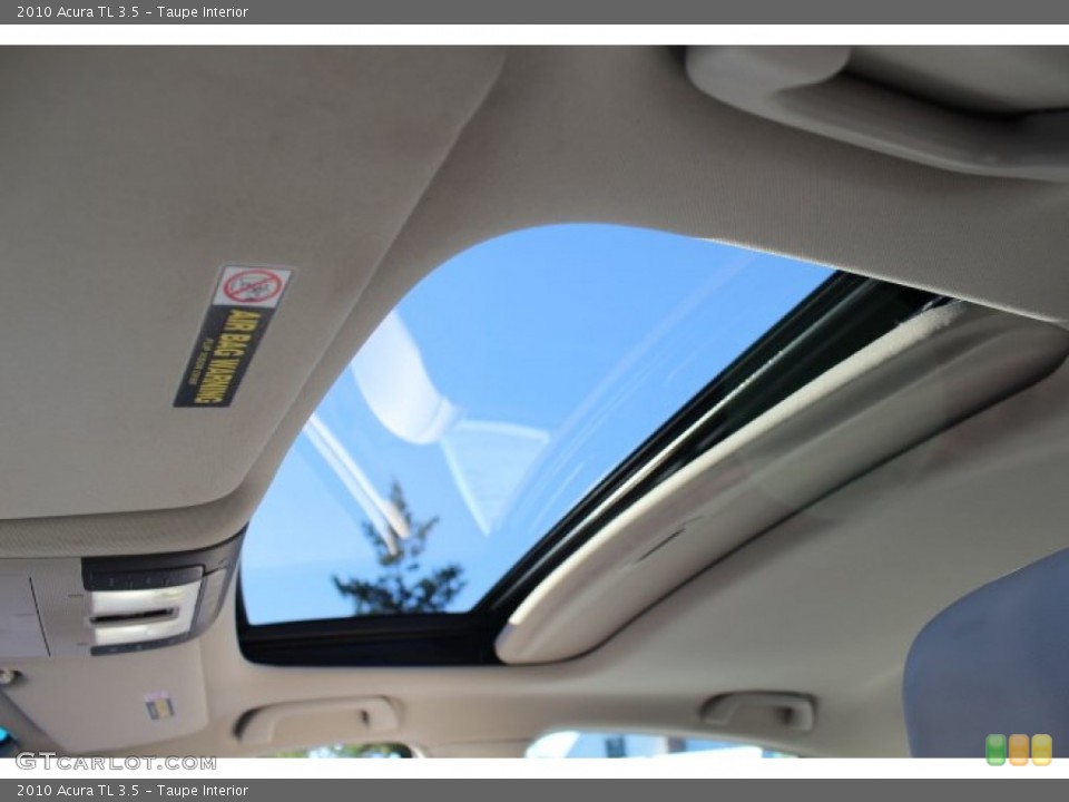 Taupe Interior Sunroof for the 2010 Acura TL 3.5 #72071701