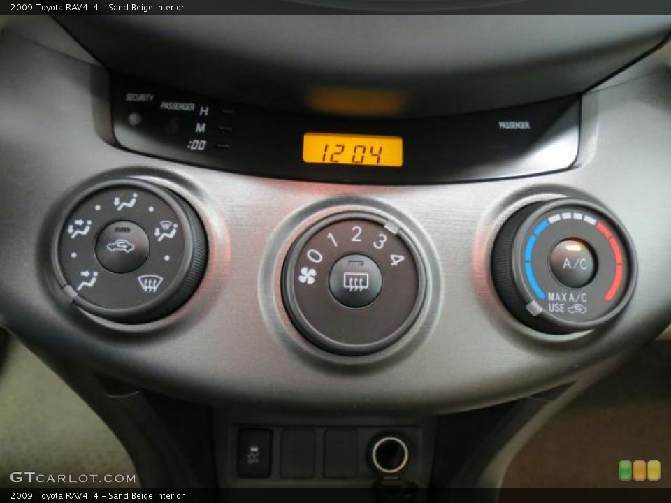 Sand Beige Interior Controls for the 2009 Toyota RAV4 I4 #72073093
