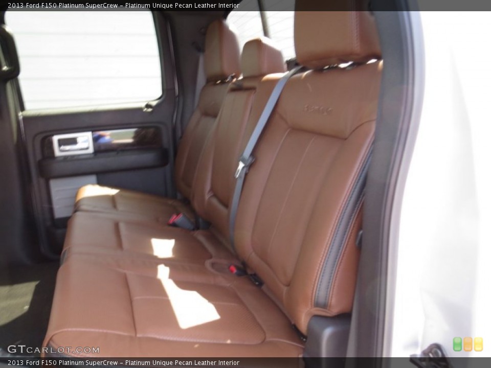 Platinum Unique Pecan Leather Interior Rear Seat for the 2013 Ford F150 Platinum SuperCrew #72073516
