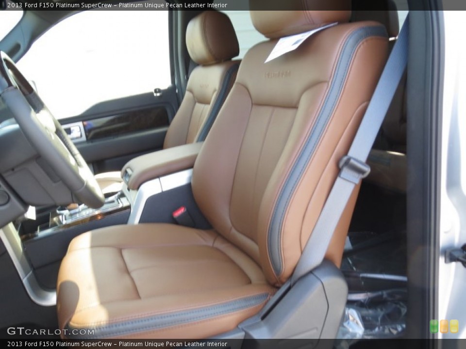 Platinum Unique Pecan Leather Interior Front Seat for the 2013 Ford F150 Platinum SuperCrew #72073561