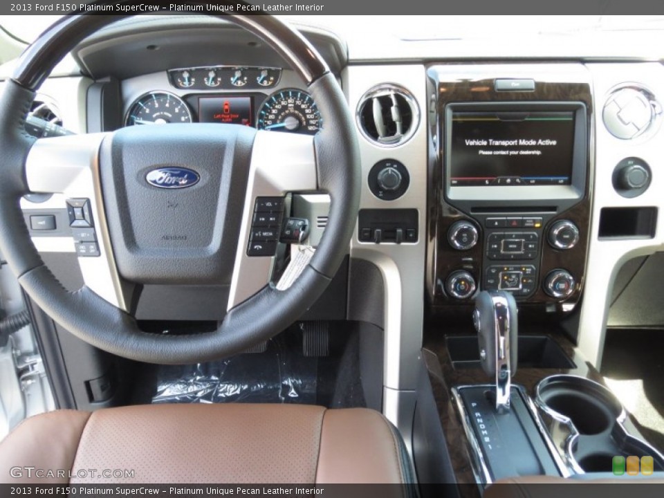 Platinum Unique Pecan Leather Interior Dashboard for the 2013 Ford F150 Platinum SuperCrew #72073628