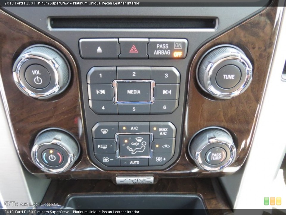 Platinum Unique Pecan Leather Interior Controls for the 2013 Ford F150 Platinum SuperCrew #72073693