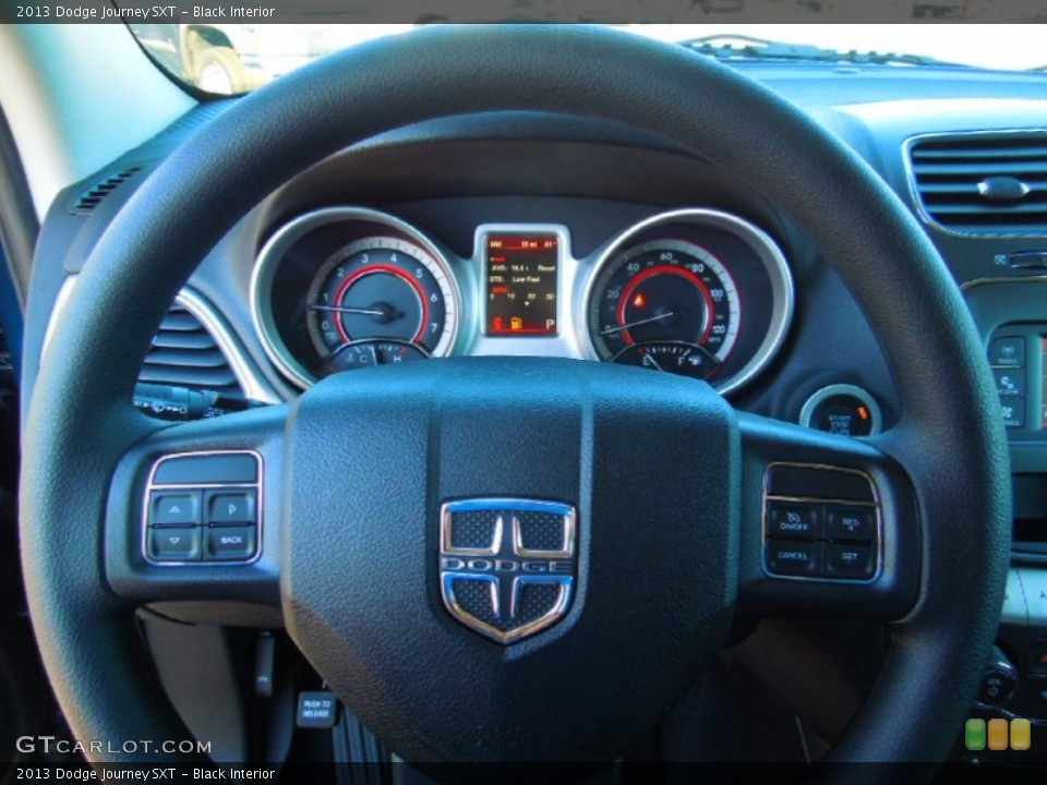 Black Interior Steering Wheel for the 2013 Dodge Journey SXT #72073870