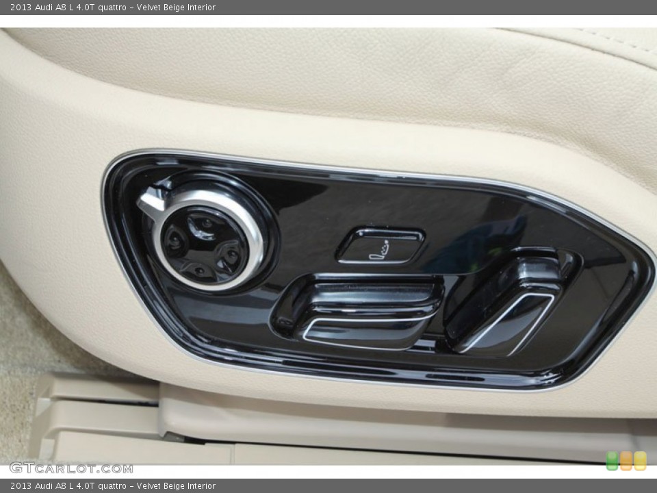 Velvet Beige Interior Controls for the 2013 Audi A8 L 4.0T quattro #72073942