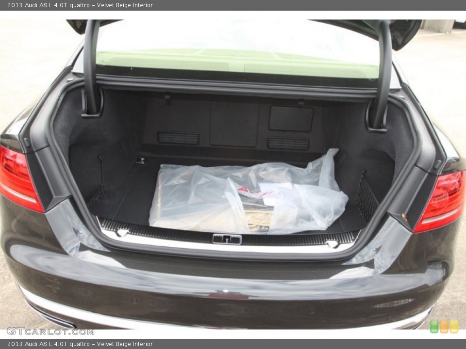 Velvet Beige Interior Trunk for the 2013 Audi A8 L 4.0T quattro #72074065