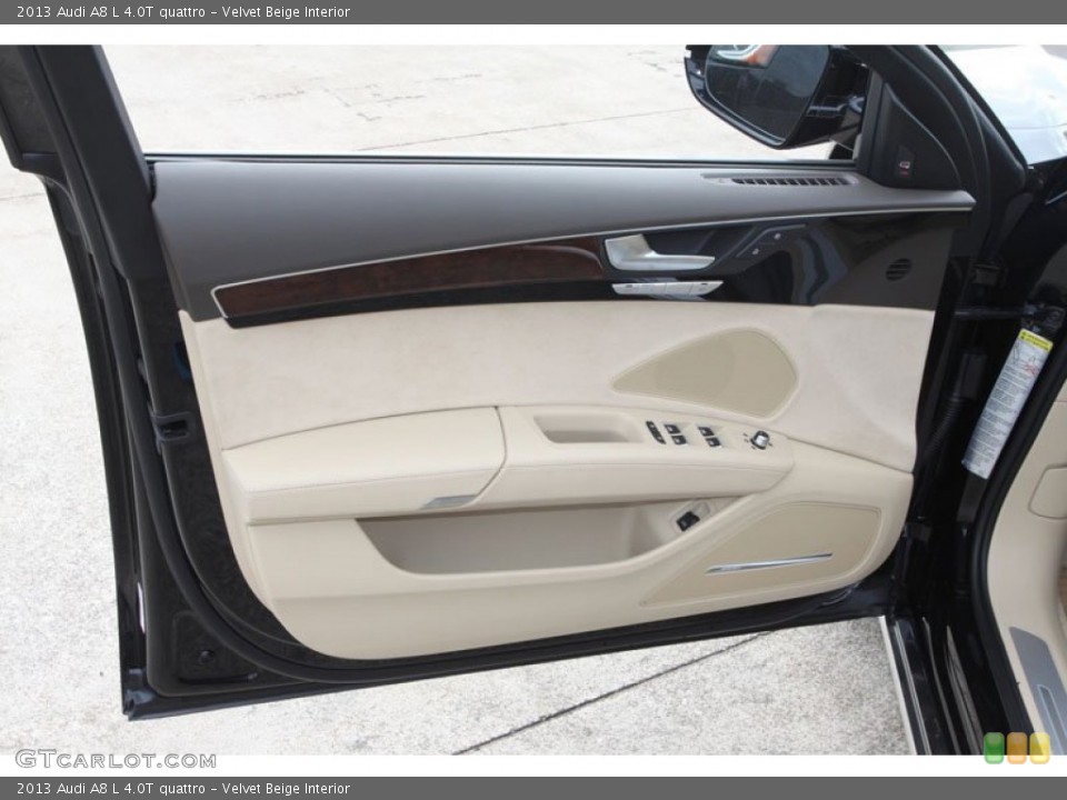 Velvet Beige Interior Door Panel for the 2013 Audi A8 L 4.0T quattro #72074482