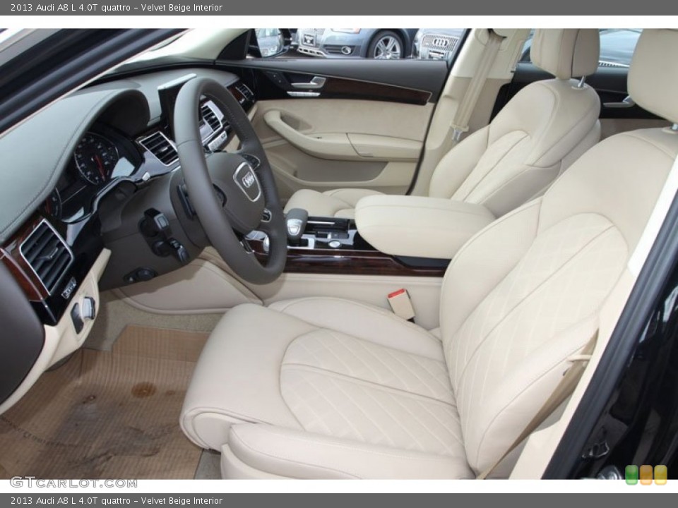 Velvet Beige Interior Photo for the 2013 Audi A8 L 4.0T quattro #72074527