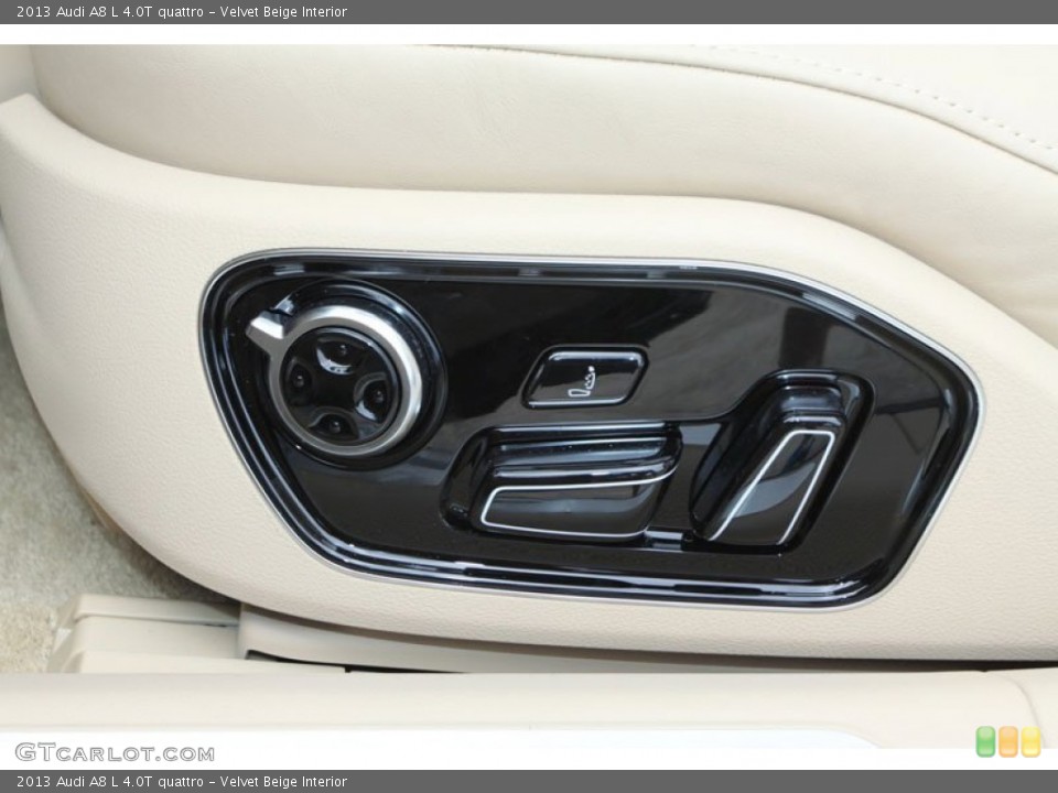 Velvet Beige Interior Controls for the 2013 Audi A8 L 4.0T quattro #72074761