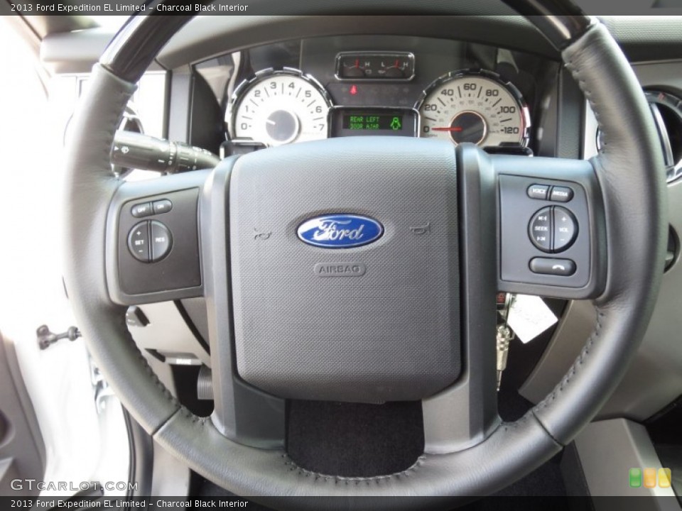 Charcoal Black Interior Steering Wheel for the 2013 Ford Expedition EL Limited #72076753