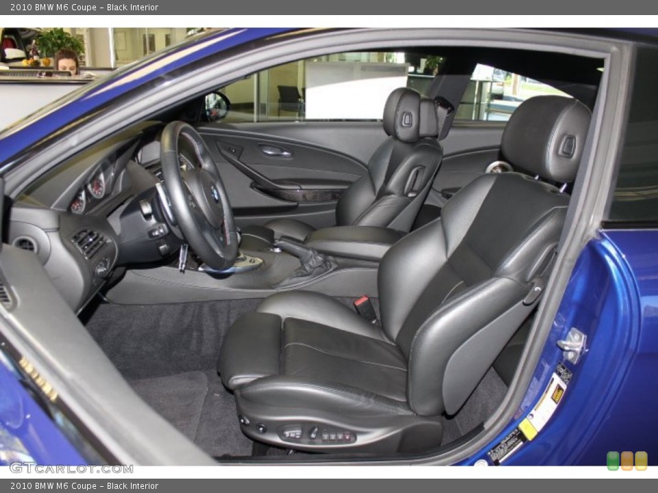 Black Interior Front Seat for the 2010 BMW M6 Coupe #72077647