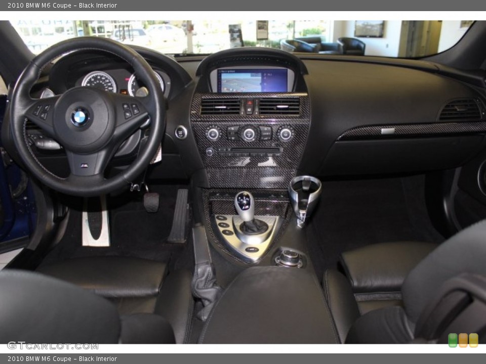 Black Interior Dashboard for the 2010 BMW M6 Coupe #72077689