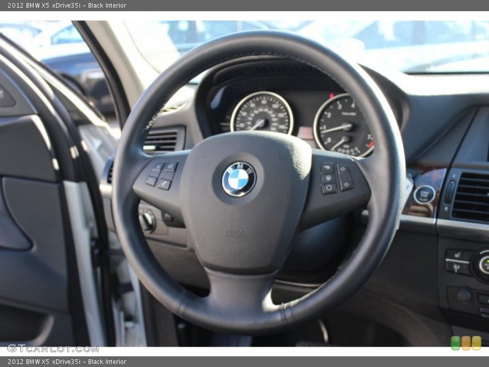 Black Interior Steering Wheel for the 2012 BMW X5 xDrive35i #72078406