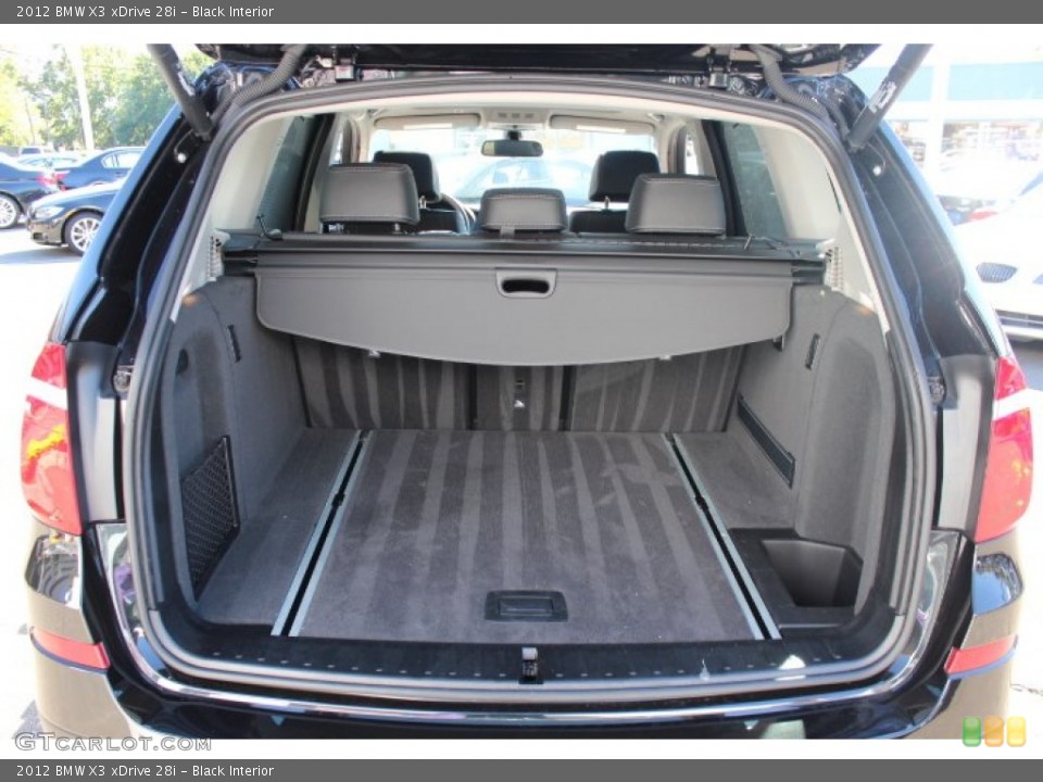 Black Interior Trunk for the 2012 BMW X3 xDrive 28i #72079255