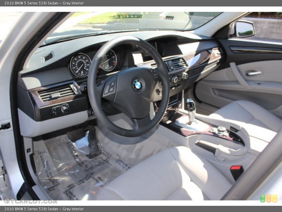 Gray Interior Prime Interior for the 2010 BMW 5 Series 528i Sedan #72080347