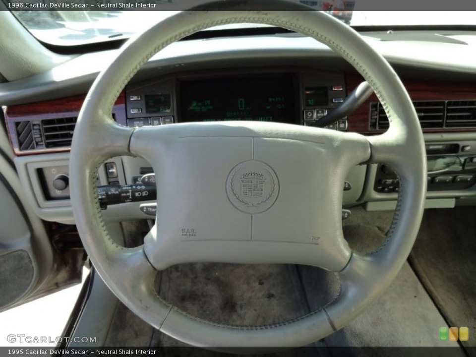 Neutral Shale Interior Steering Wheel for the 1996 Cadillac DeVille Sedan #72082611