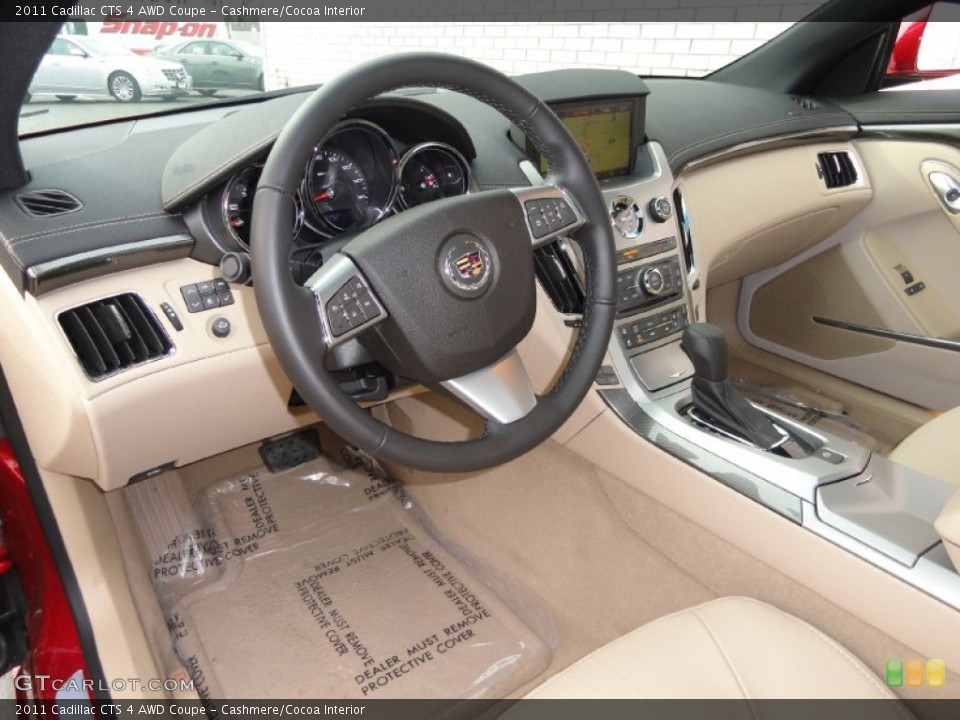 Cashmere/Cocoa Interior Prime Interior for the 2011 Cadillac CTS 4 AWD Coupe #72082893