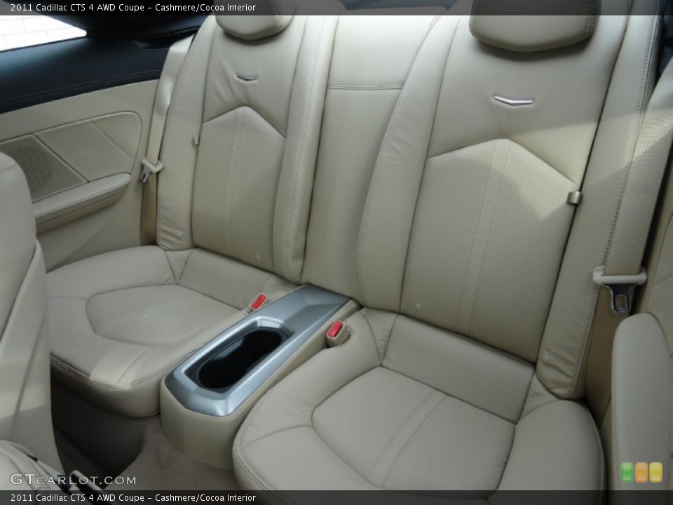 Cashmere/Cocoa Interior Rear Seat for the 2011 Cadillac CTS 4 AWD Coupe #72082934
