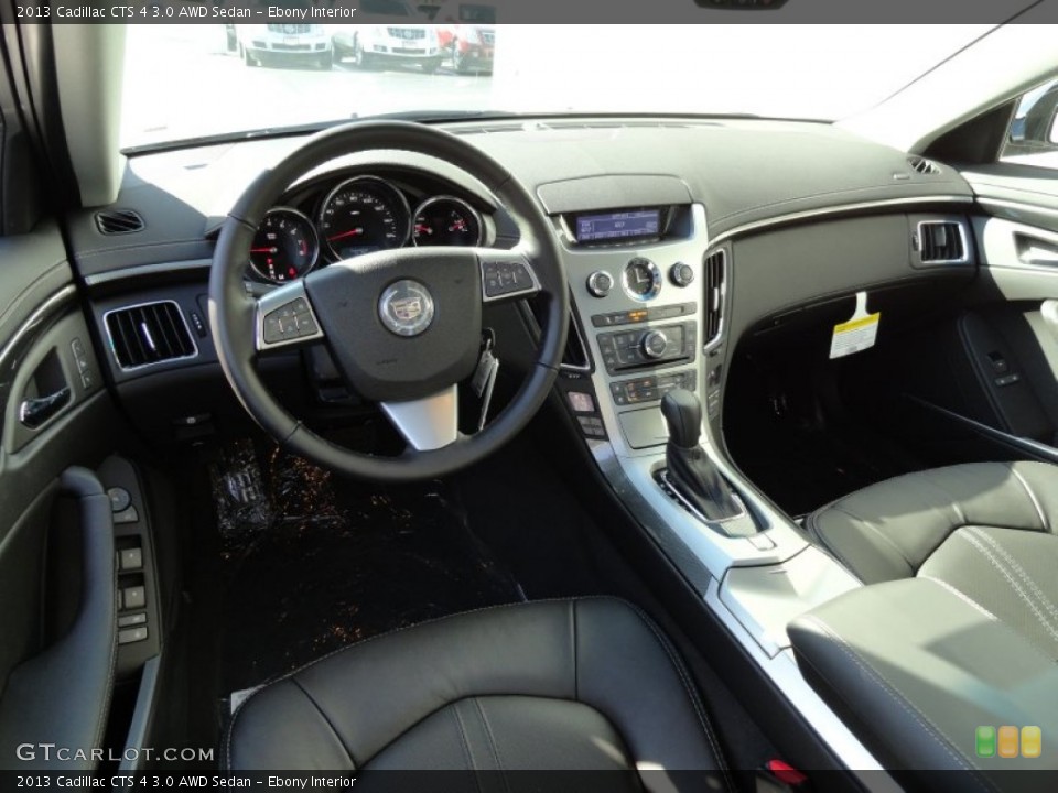 Ebony Interior Photo for the 2013 Cadillac CTS 4 3.0 AWD Sedan #72084262