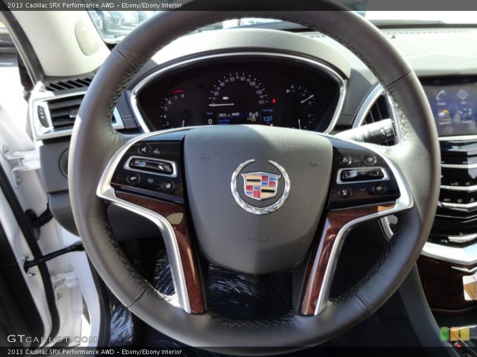Ebony/Ebony Interior Steering Wheel for the 2013 Cadillac SRX Performance AWD #72086284