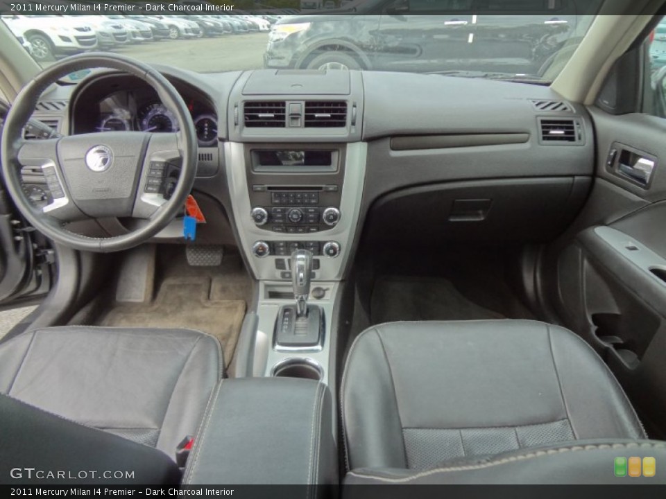 Dark Charcoal Interior Dashboard for the 2011 Mercury Milan I4 Premier #72087871