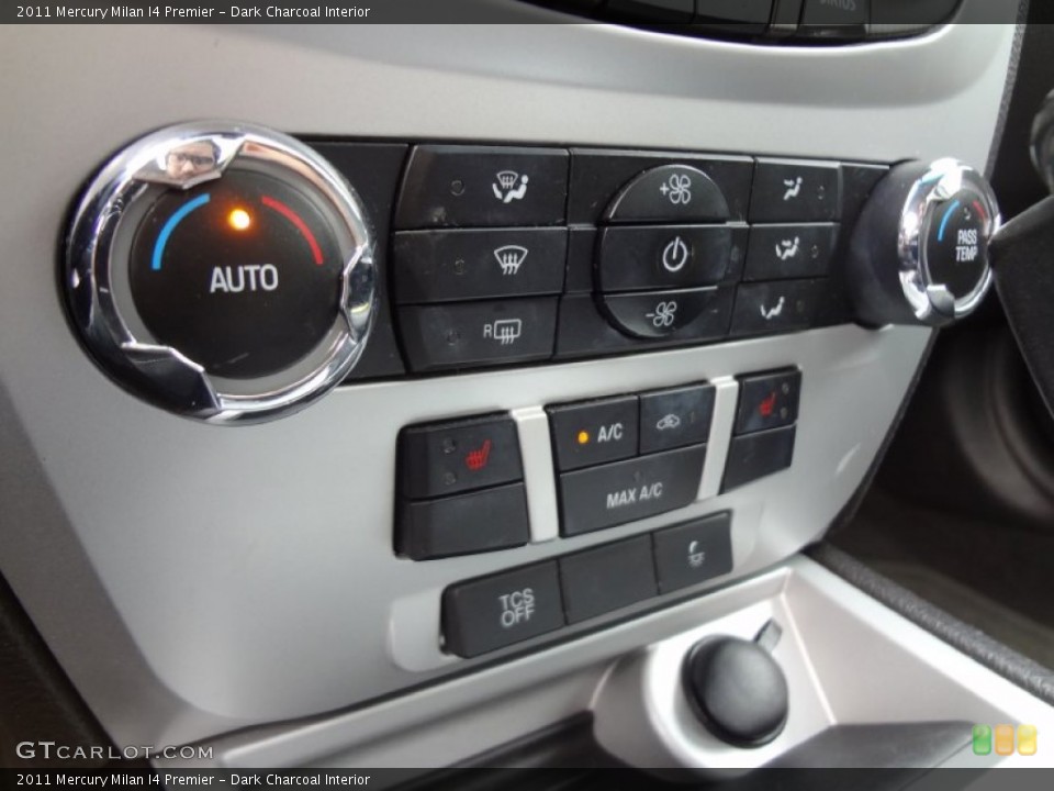 Dark Charcoal Interior Controls for the 2011 Mercury Milan I4 Premier #72088063