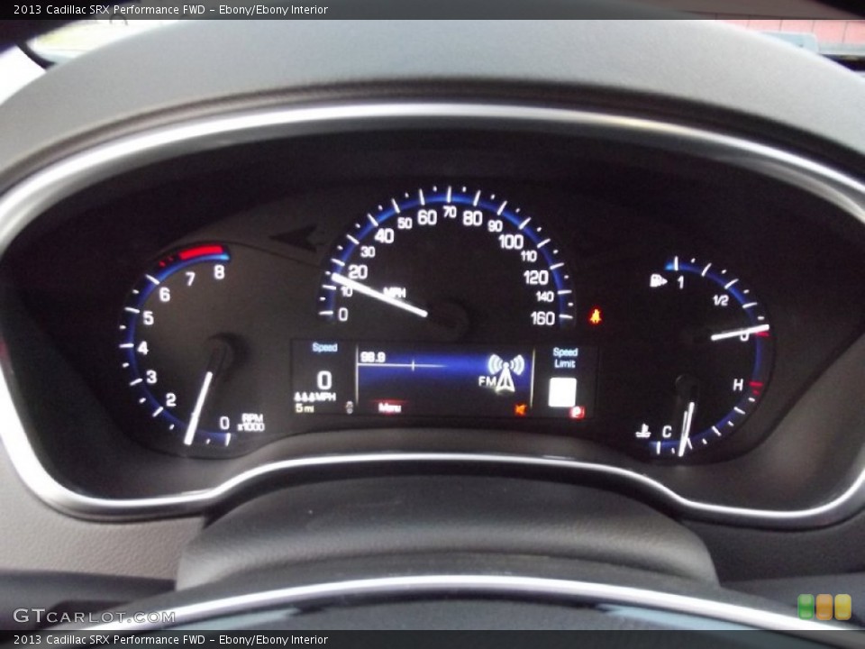 Ebony/Ebony Interior Gauges for the 2013 Cadillac SRX Performance FWD #72089986