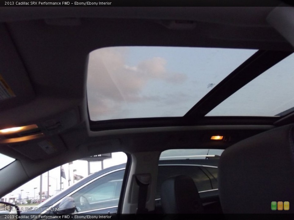 Ebony/Ebony Interior Sunroof for the 2013 Cadillac SRX Performance FWD #72090056