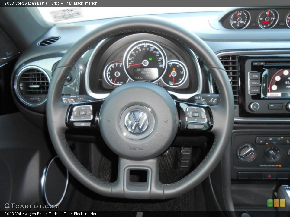 Titan Black Interior Steering Wheel for the 2013 Volkswagen Beetle Turbo #72091201