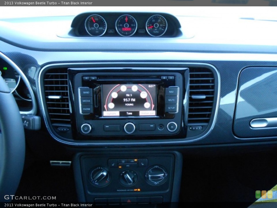 Titan Black Interior Controls for the 2013 Volkswagen Beetle Turbo #72091219