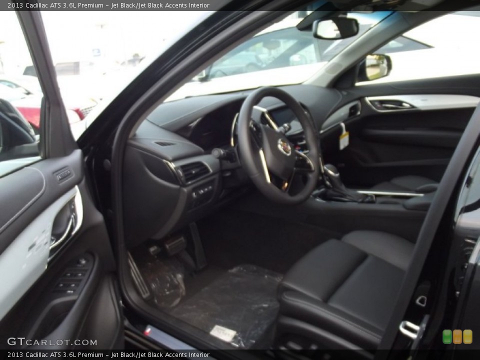 Jet Black/Jet Black Accents Interior Photo for the 2013 Cadillac ATS 3.6L Premium #72092263
