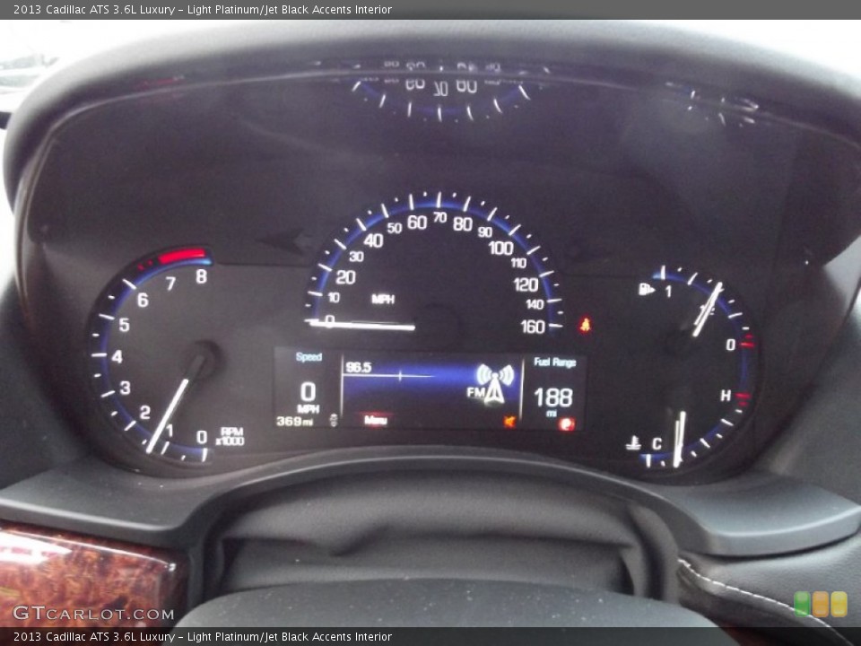 Light Platinum/Jet Black Accents Interior Gauges for the 2013 Cadillac ATS 3.6L Luxury #72092536