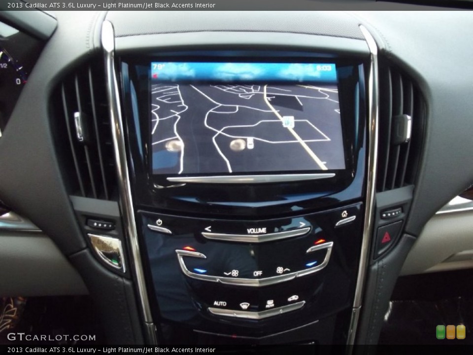 Light Platinum/Jet Black Accents Interior Navigation for the 2013 Cadillac ATS 3.6L Luxury #72092572