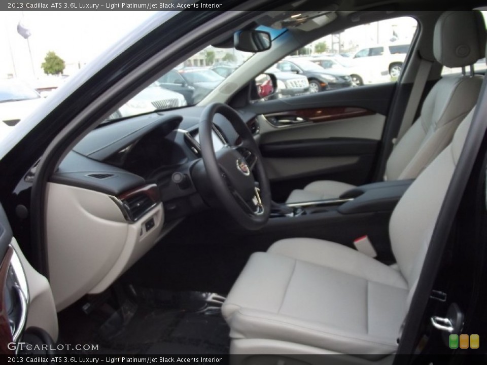 Light Platinum/Jet Black Accents Interior Photo for the 2013 Cadillac ATS 3.6L Luxury #72092626