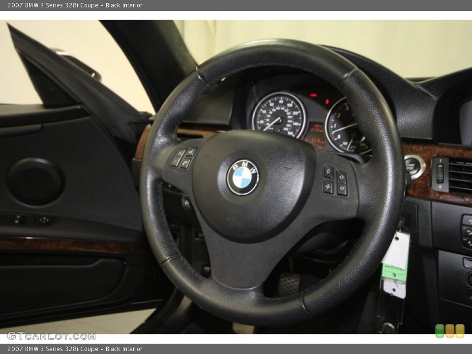 Black Interior Steering Wheel for the 2007 BMW 3 Series 328i Coupe #72092877