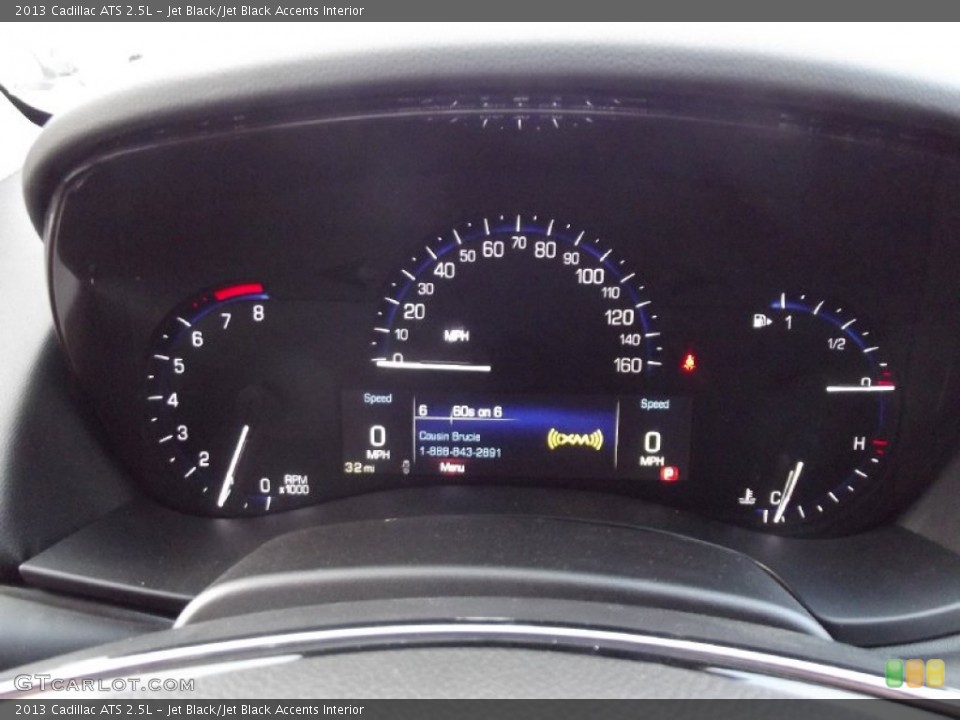 Jet Black/Jet Black Accents Interior Gauges for the 2013 Cadillac ATS 2.5L #72093089