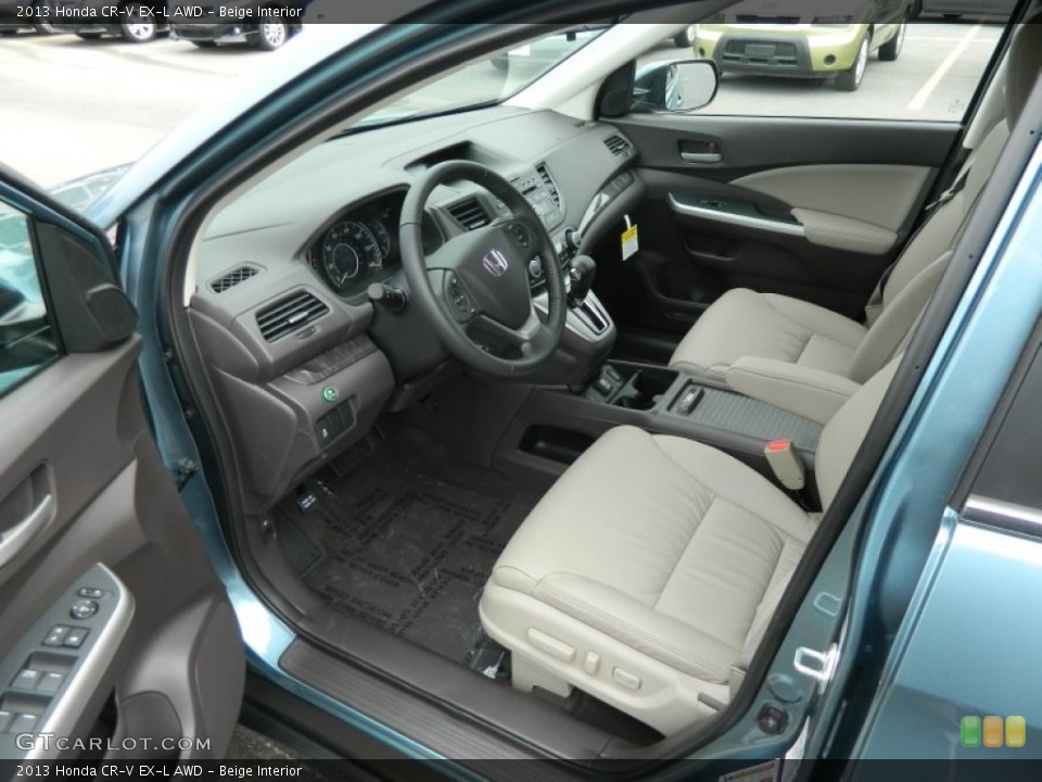 Beige Interior Prime Interior for the 2013 Honda CR-V EX-L AWD #72093421