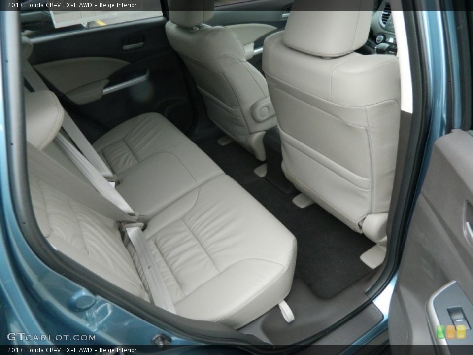 Beige Interior Rear Seat for the 2013 Honda CR-V EX-L AWD #72093502