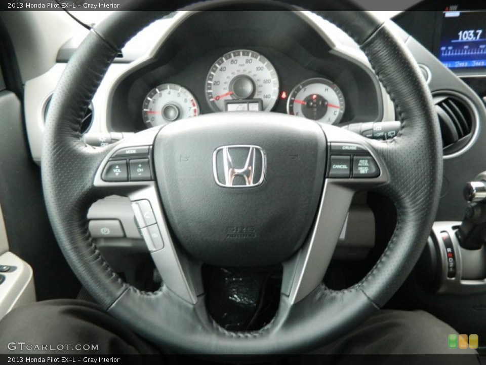 Gray Interior Steering Wheel for the 2013 Honda Pilot EX-L #72096331