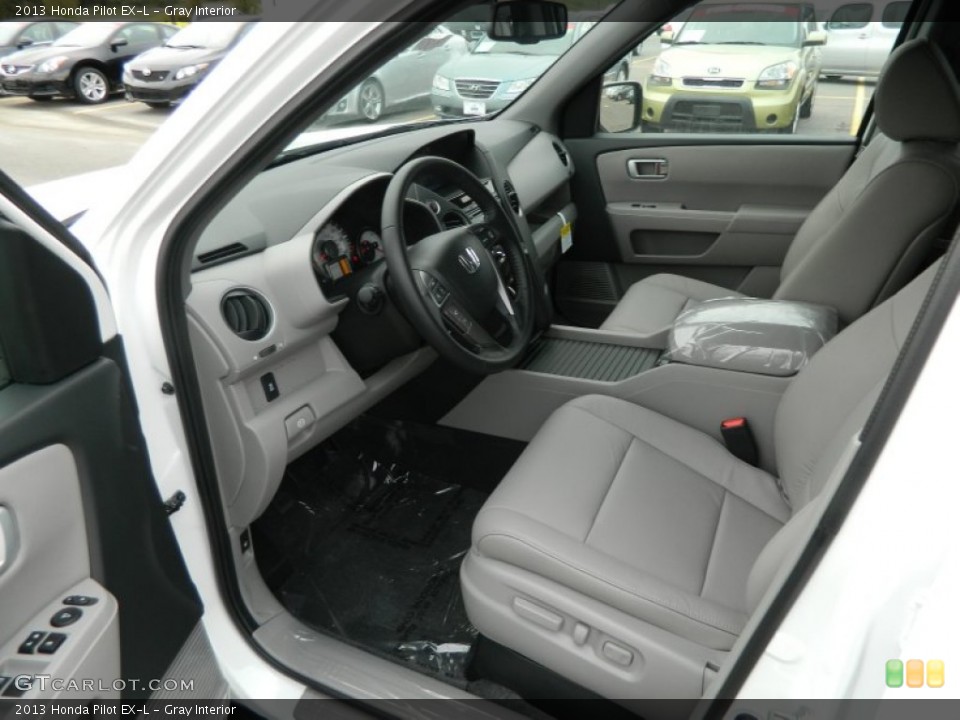 Gray Interior Prime Interior for the 2013 Honda Pilot EX-L #72096928