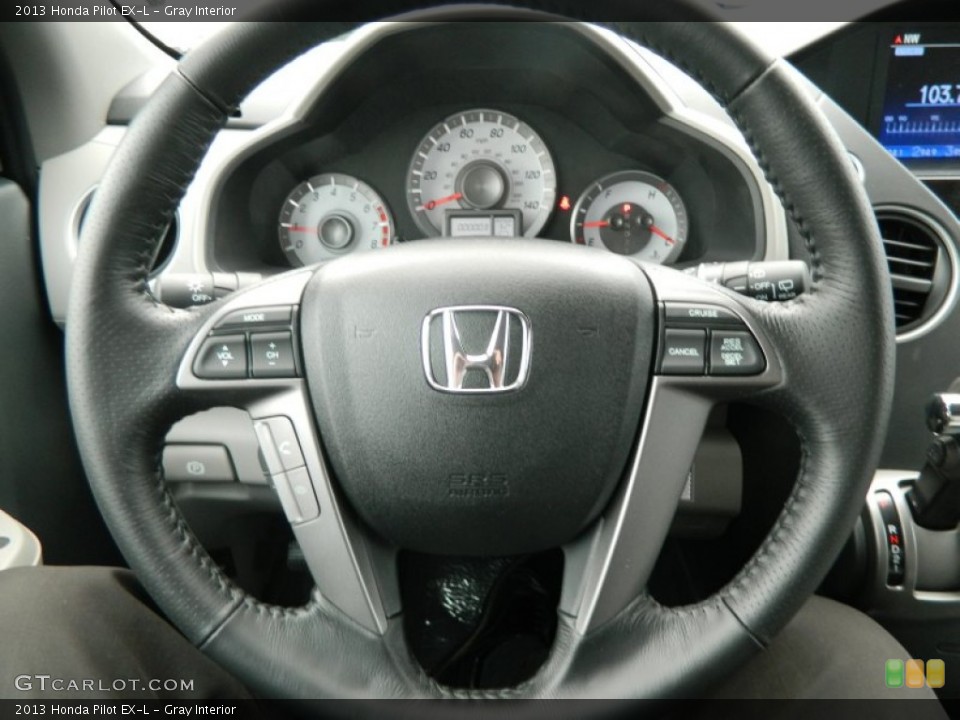 Gray Interior Steering Wheel for the 2013 Honda Pilot EX-L #72097111