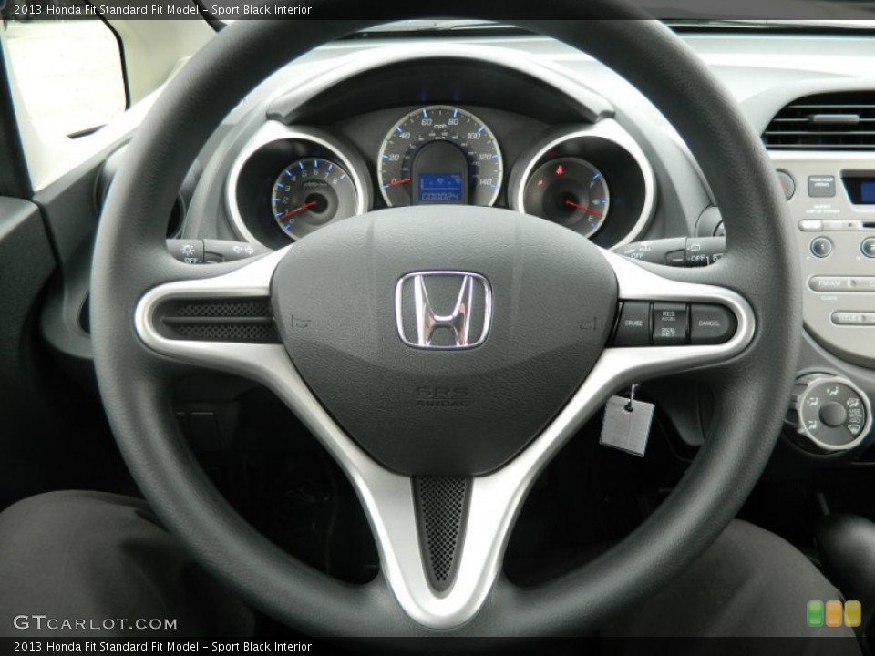 Sport Black Interior Steering Wheel for the 2013 Honda Fit  #72097508