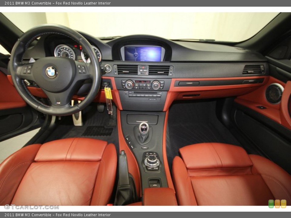 Fox Red Novillo Leather Interior Dashboard for the 2011 BMW M3 Convertible #72098029